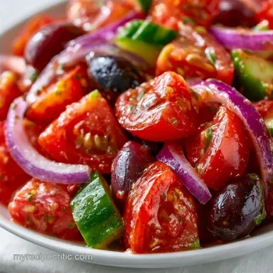 Dried Oregano Tomato Salad in 10 Minutes