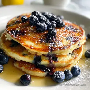 Easy Blueberry Pancakes Recipe for 4 Servings
