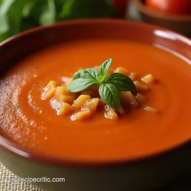 Easy Tomato Soup with Canned Tomatoes Silky Smooth Classic Recipe Card