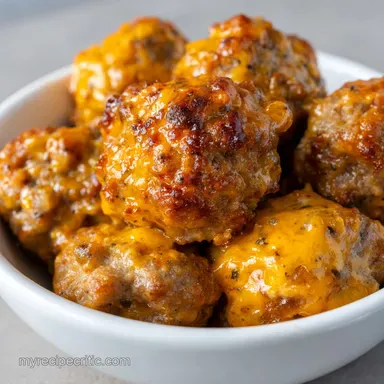 Sausage Balls: The Ultimate Easy Cheesy Appetizer Recipe Card