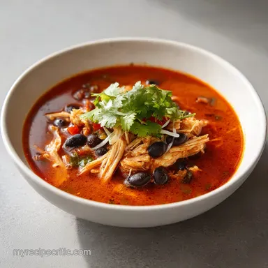 Easy Chicken Taco Soup in 35 Minutes Recipe Card