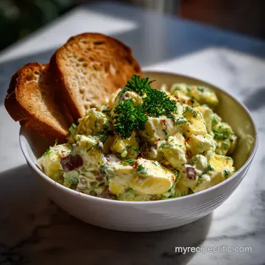 easy egg salad recipe: Velvety Bistro Texture Recipe Card