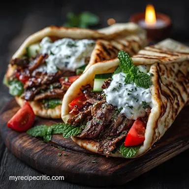 The Best Homemade Gyros Recipe No Spit Required Tzatziki Recipe Card