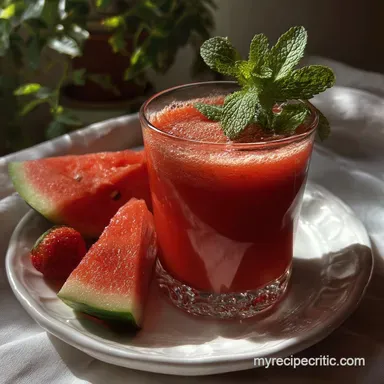 Jamaica Agua Fresca: Electric Tart Hibiscus Drink Recipe Card