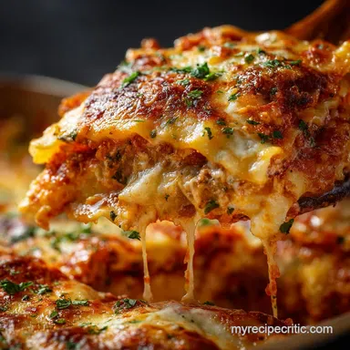 Ravioli Lasagna Bake: The Cheaters Classic Quick Family Dinner Recipe Card