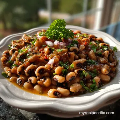 Black Eyed Peas Recipe: Tender Peas & Smoky Pot Likker Recipe Card