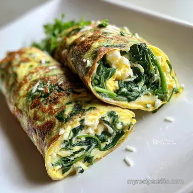 Egg Spinach Wraps Ready in 20 Minutes: Silky Recipe Card