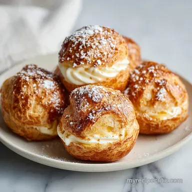 Eggnog Cream Puffs Recipe: For 24 Servings