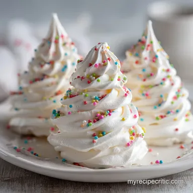 Meringue Christmas Trees for 24 Servings