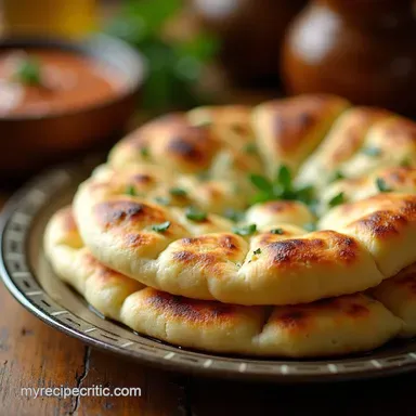 Fluffy Naan Bread Recipe Easy Authentic Homemade Naan Recipe Card