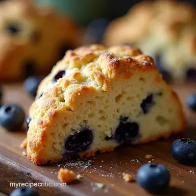 Best Buttery Blueberry Scones Recipe for Afternoon Tea Recipe Card
