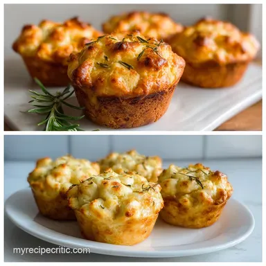 Focaccia Muffins: Crispy Baked | 4 Ingredients