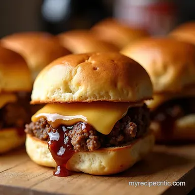 French Dip Sliders Au Jus PartyPerfect Mini Beef Sandwiches Recipe Card