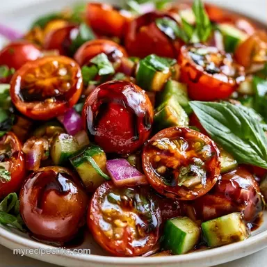 Fresh Cherry Tomato Salad in 10 Minutes Recipe Card