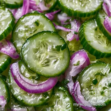 Fresh Herb Cucumber Salad for 6 People