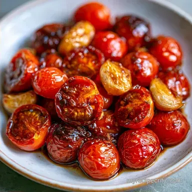 Garlic Balsamic Tomatoes for 4 Servings