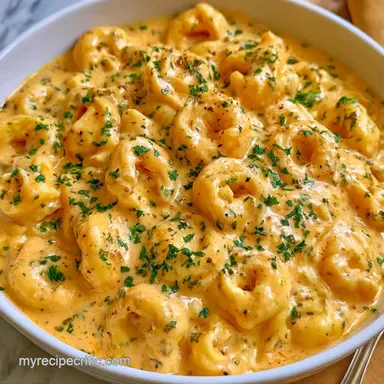 Garlic Parmesan Tortellini in 25 Minutes Recipe Card