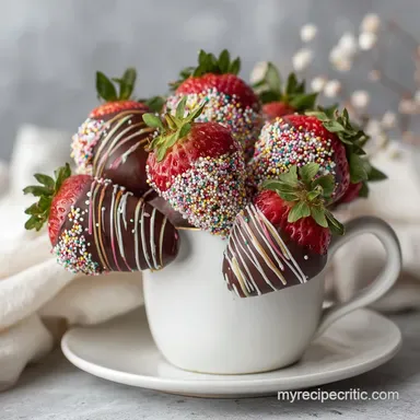 Chocolate Covered Strawberries for 24 Servings