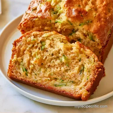 GlutenFree Zucchini Bread for 8 Slices Recipe Card