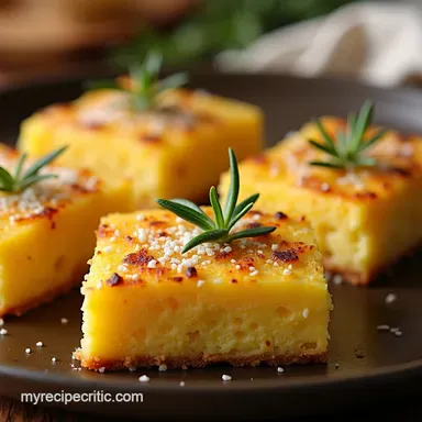 Golden Baked Polenta Squares My Rosemary Parmesan Recipe Recipe Card