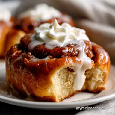 Cinnamon Rolls with Heavy Cream: Best Gooey Recipe Recipe Card