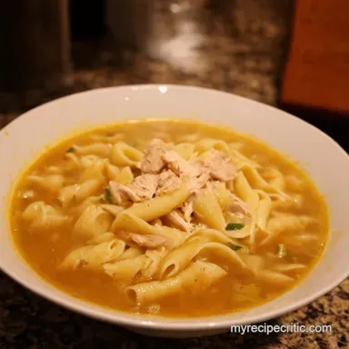 Soups With Pasta Grandmas Chicken Noodle Soup Secret Recipe Card