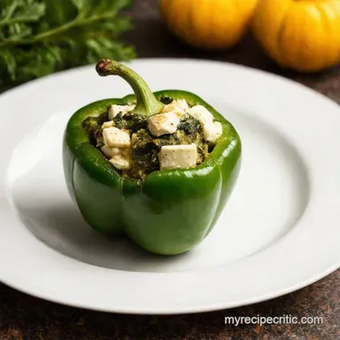 Spinach Feta Stuffed Peppers My GreekInspired Delight Recipe Card