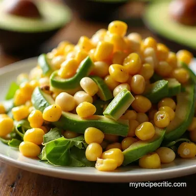 Grilled Corn Avocado Summer Salad BBQ Bliss Recipe Card
