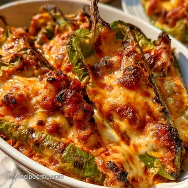 Stuffed Anaheim Peppers Grilled in 35 Min
