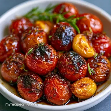 Healthy Cherry Tomato Side Dish in 30 Min Recipe Card