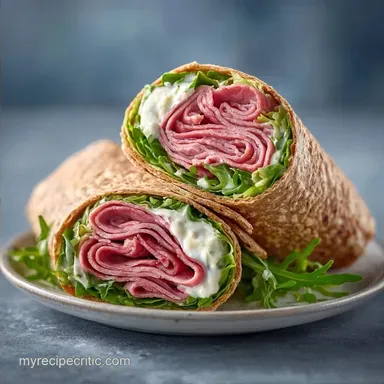 Healthy Roast Beef Wrap in 10 Minutes