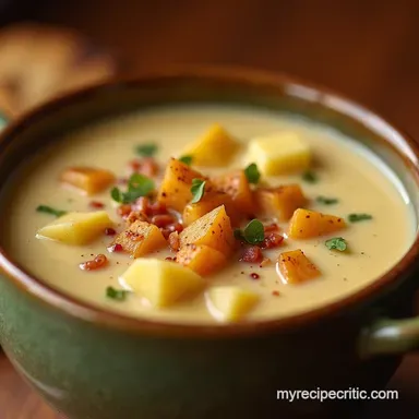 Best Creamy Potato Chowder Soup Recipe With Bacon Recipe Card