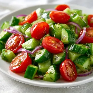 Herby Cucumber Tomato Salad: 20 Minutes