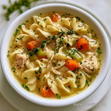 Chicken Noodle Soup for 6 Servings
