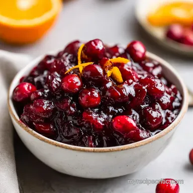 Cranberry Sauce Recipe with Orange Juice in 15 Min Recipe Card