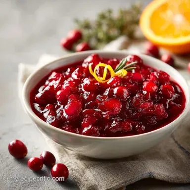 Cranberry Sauce Recipe with Orange Juice in 15 Min