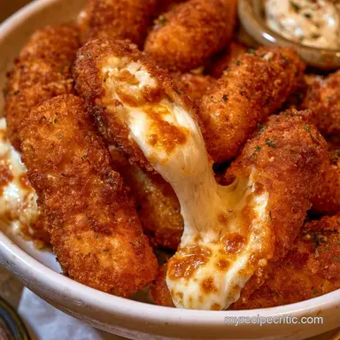 Mozzarella Sticks: Crispy Panko Crust Recipe Card