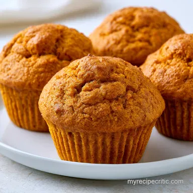 Pumpkin Muffins in 30 Minutes Recipe Card