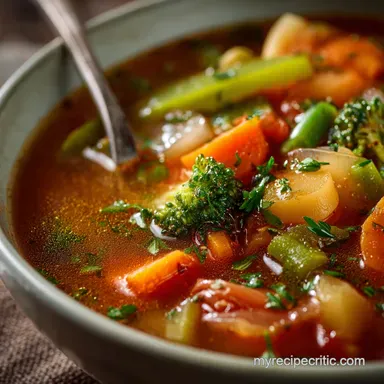 Homestyle Vegetable Soup: Deeply Flavorful Sunday Comfort Recipe Recipe Card
