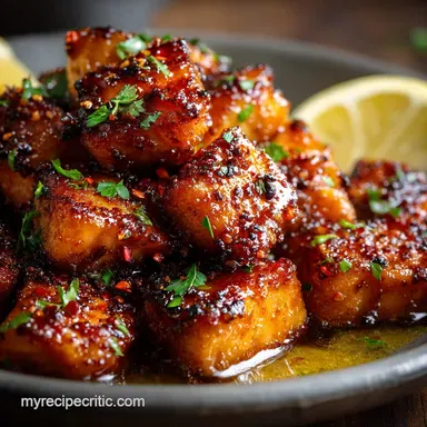 Honey Butter Glazed Salmon Bites: The 15-Minute Sticky Crispy Recipe Recipe Card