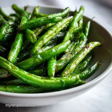 How To Cook Green Beans: Pan-Seared in 13 Minutes Recipe Card