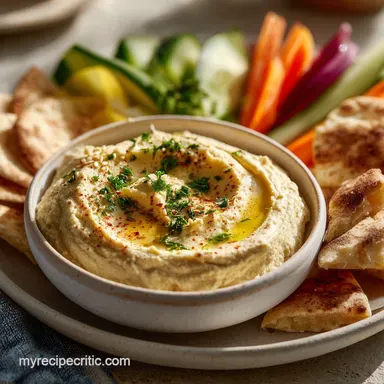 Hummus Without Tahini in 12 Minutes - Creamy & Silky