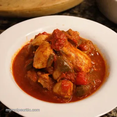 My Familys Hunters Chicken Stew Chicken Cacciatore Recipe Recipe Card