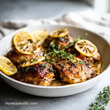 Ina Gartens Skillet Roasted Lemon Chicken for 4 Servings