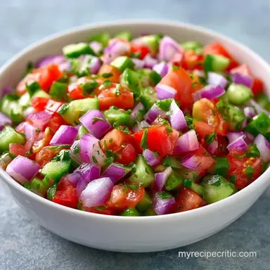 Indian Onion Tomato Salad in 15 Minutes Recipe Card