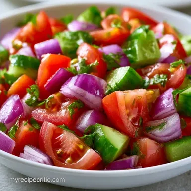 Indian Onion Tomato Salad in 15 Minutes