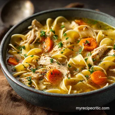 Instant Pot Chicken Noodle Soup: Broth Ready in 30 Mins Recipe Card