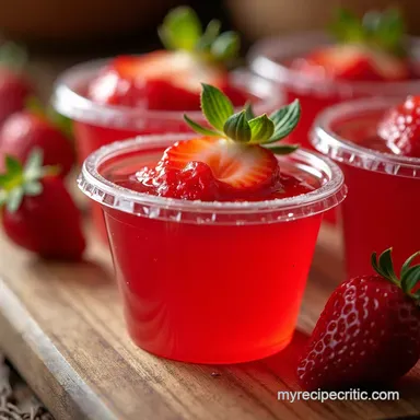 Jello Shots Boozy Strawberry Daiquiri Bite Recipe Card