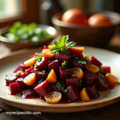 My JewelToned Roasted Beet Salad Recipe Recipe Card