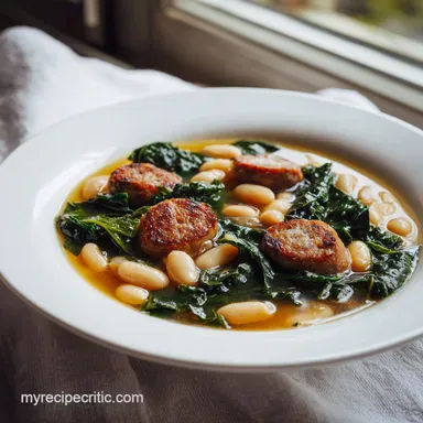 Kale and White Bean Sausage Soup One-Pot: Tender and Silky